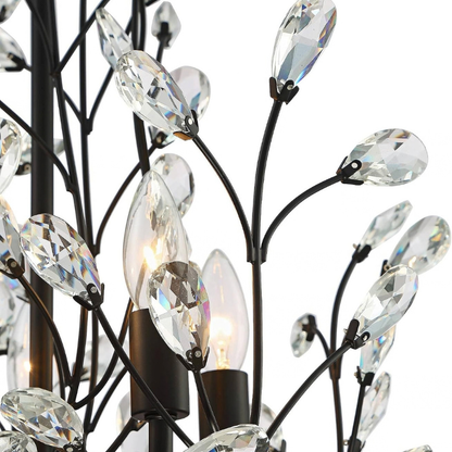 Aurine Floral Crystal 5-Light Chandelier