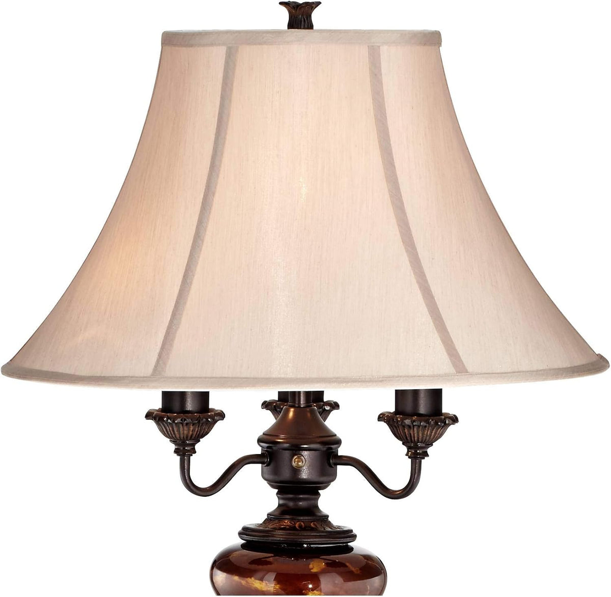 Barnes and Ivy Astor Bronze Tortoise Shell 4-Light Floor Lamp
