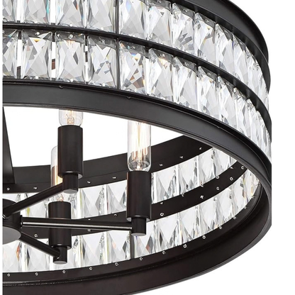 Jaylen Drum K9 Crystal 6-Light Pendant Light