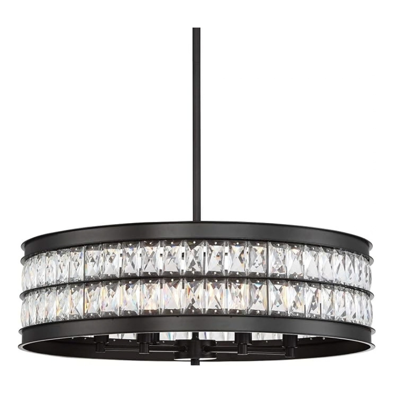 Jaylen Drum K9 Crystal 6-Light Pendant Light
