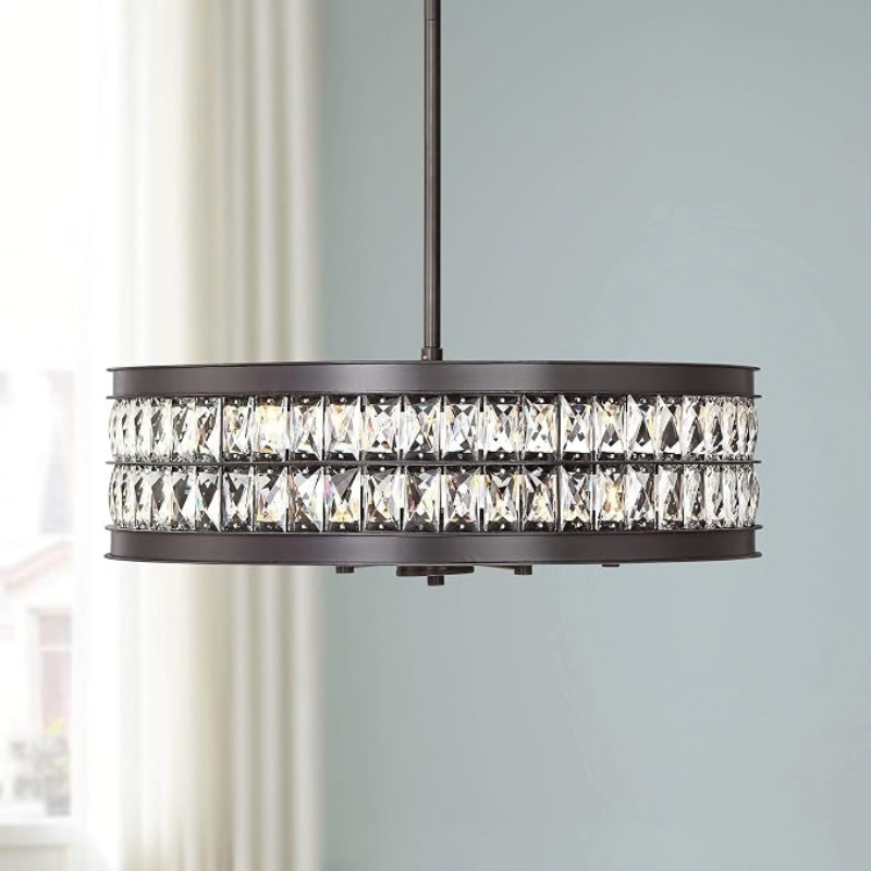Jaylen Drum K9 Crystal 6-Light Pendant Light
