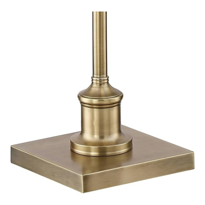 Regency Hill Jenson Aged Brass Adjustable Pharmacy Floor Lamp